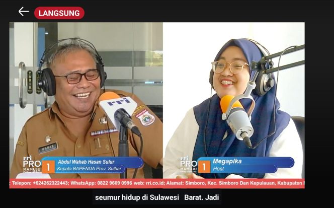 
					Di Talkshow RRI, Kepala Bapenda Sulbar Tegaskan: Plat DC Kunci Percepatan Pembangunan Daerah