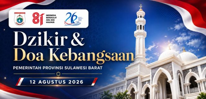 
					Pemprov Sulbar Gelar Zikir dan Doa Kebangsaan, Perkuat Semangat Kemerdekaan dan Persatuan
