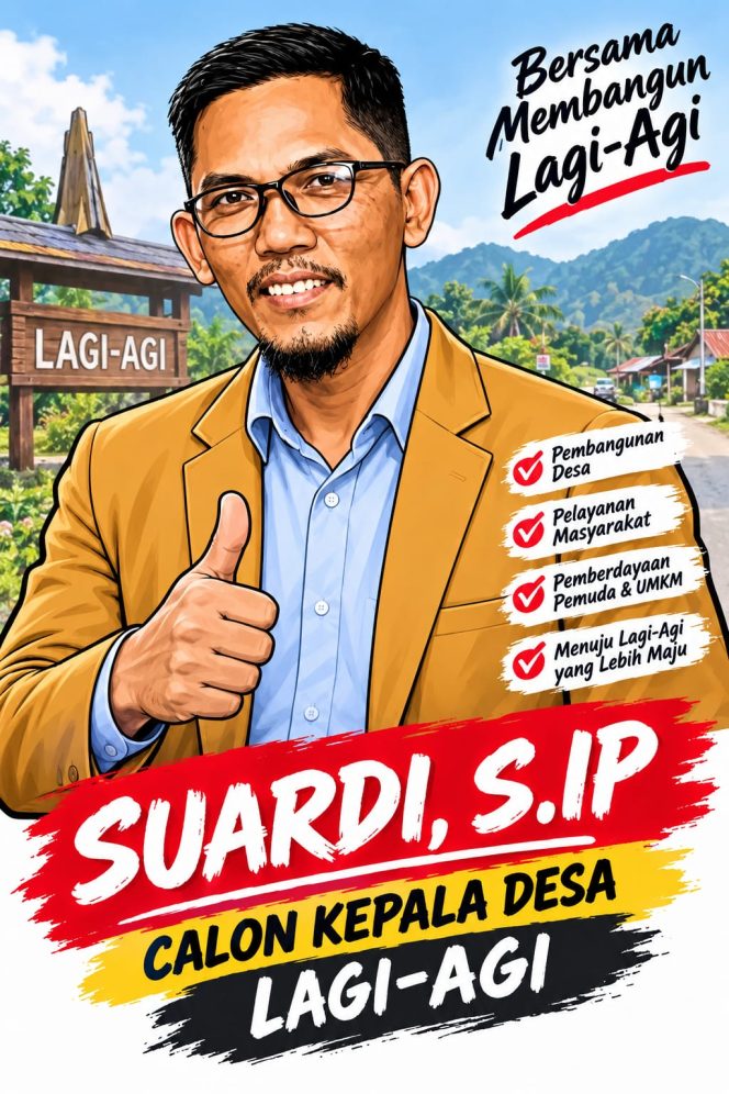 
					Suardi S.IP Siap Bertarung di Pilkades, Bawa Gagasan Desa Maju,  Lagi-agi Lebih Baik
